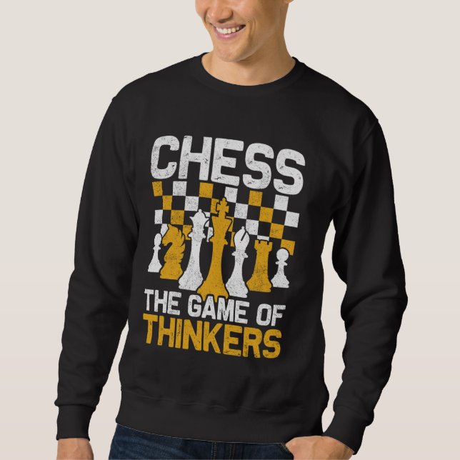Chess Player Chess Lover Chess Board Game Sweatshirt (Front)