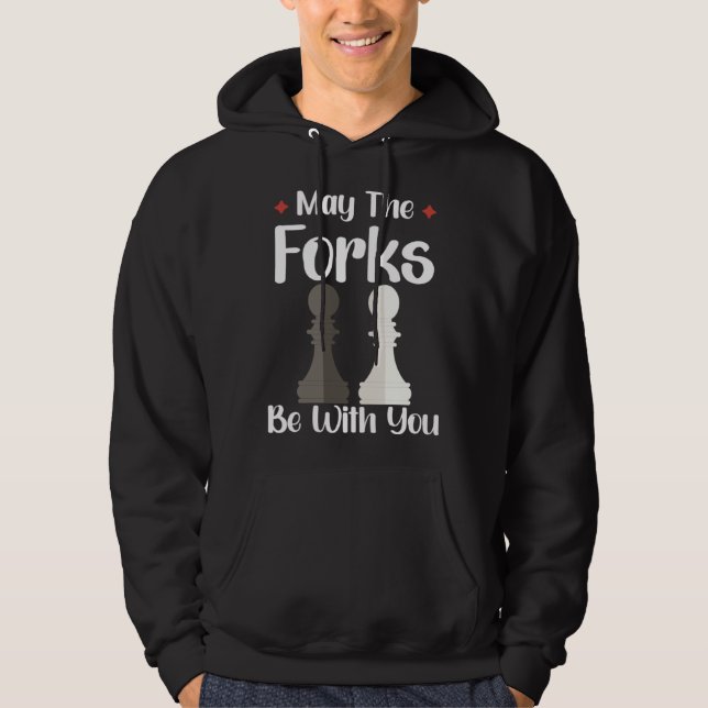 CHESS PLAYER CHESSBOARD CHESS GAME BOARD GAME HOODIE (Front)
