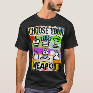 Chess Player Choose Your Weapon Modern Art Unisex T-Shirt