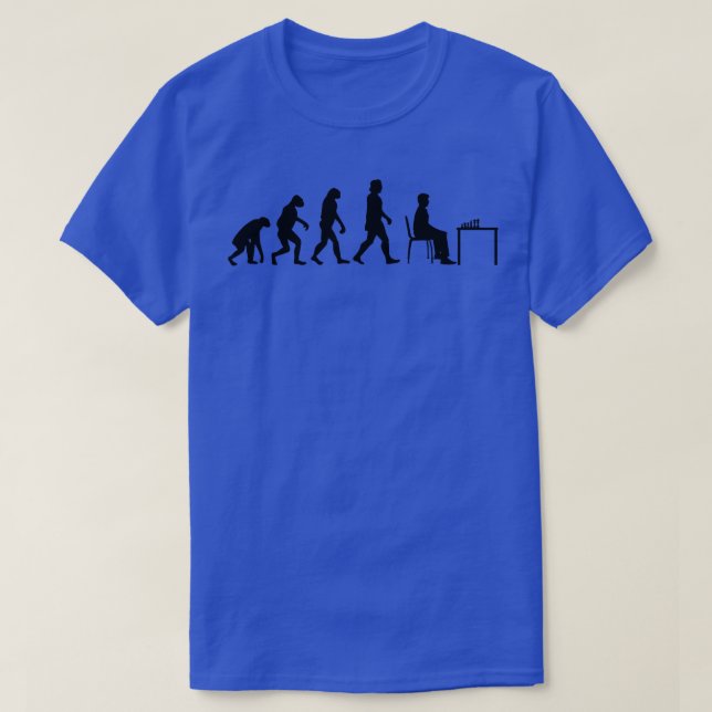 Chess Player Evolution T-Shirt (Design Front)
