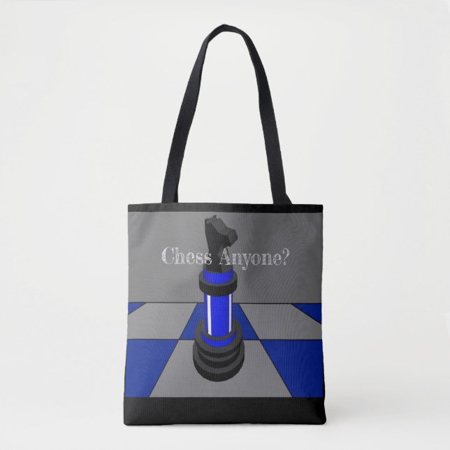 Chess Player Game STEM Fun Geek Gift Tote Bag (Front)