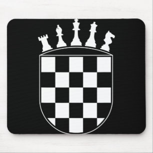 Chess Player Gifts for Croats  Croatian Flag Chess Mouse Mat