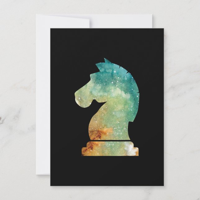 Chess Player Horse Knight Chess Lover Gift Invitation (Front)