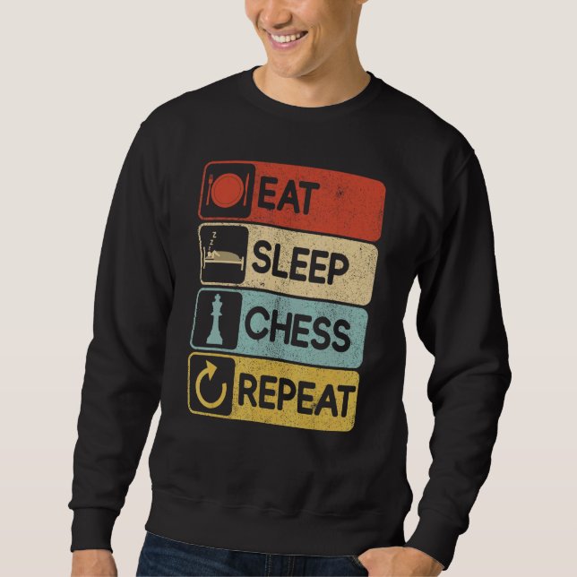 Chess Player  Idea  Chess Playing Strategy Item Sweatshirt (Front)