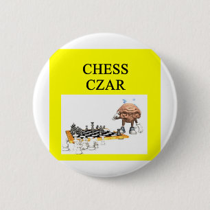 CHESS player joke 6 Cm Round Badge