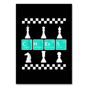Chess Player Lover Periodic Table Funny Gift Men Number