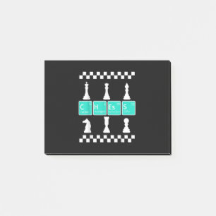 Chess Player Lover Periodic Table Funny Gift Men Post-it Notes