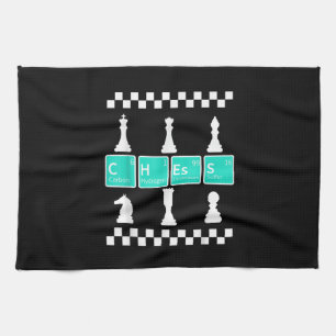 Chess Player Lover Periodic Table Funny Gift Men Tea Towel