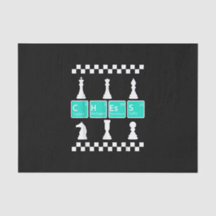 Chess Player Lover Periodic Table Funny Gift Men Tissue Paper