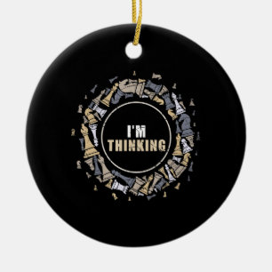 Chess Player Nerd Chess Lover Gift Chess Ceramic Tree Decoration