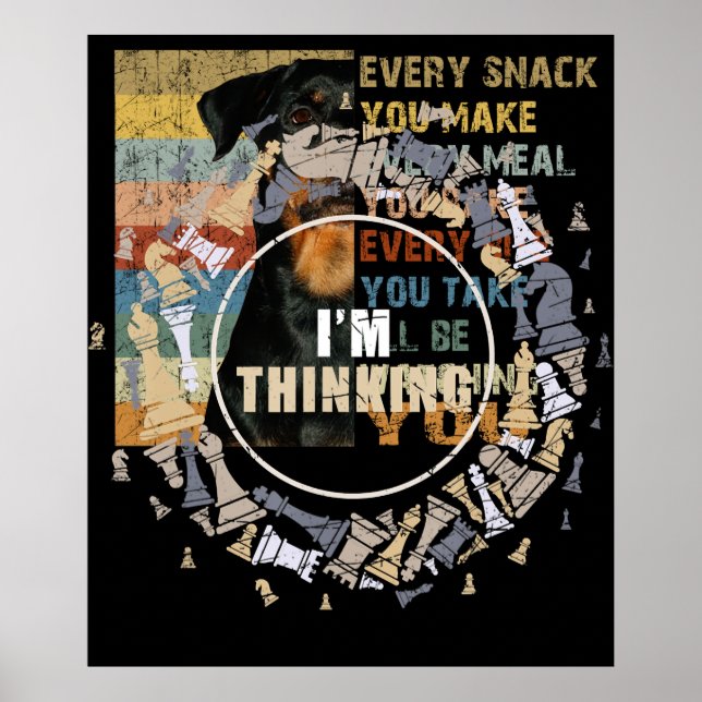 Chess Player Nerd Chess Lover Gift Chess Poster (Front)