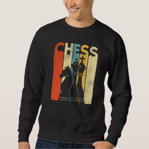 Chess Player Piece Vintage Retro Chess Retro Sweatshirt