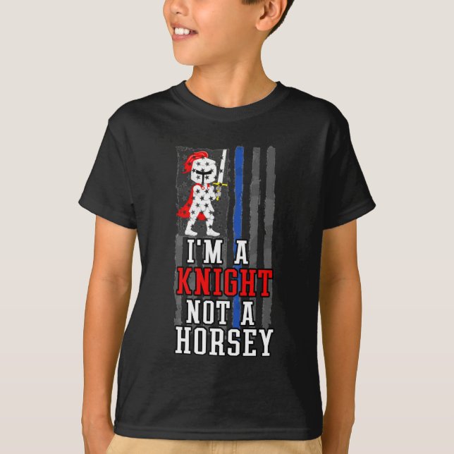 Chess Player Quote Knight Piece Not A Horse  T-Shirt (Front)