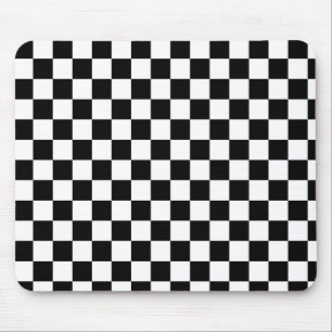 Chess players black and white mouse mat