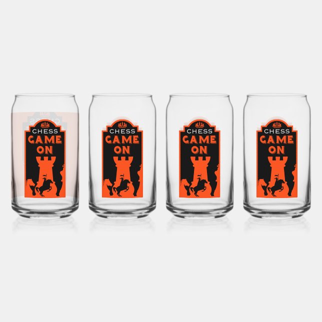 Chess Players Can Glass (Front)