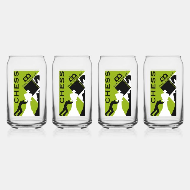 Chess Players Can Glass (Front)