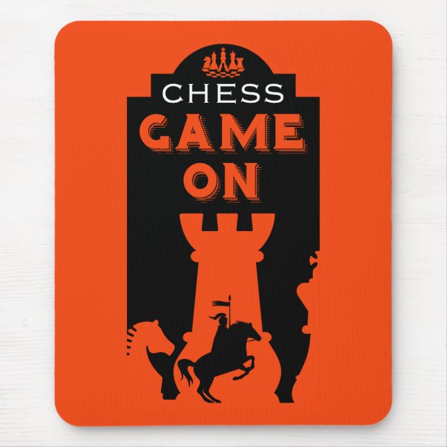 Chess Players Mouse Mat (Front)