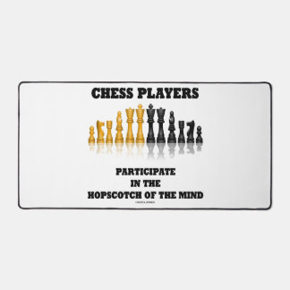 Chess Players Participate In The Hopscotch Of Mind Desk Mat