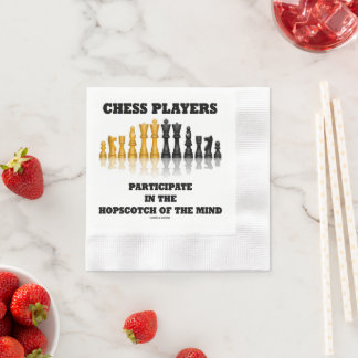 Chess Players Participate In The Hopscotch Of Mind Napkin