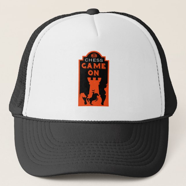 Chess Players Trucker Hat (Front)