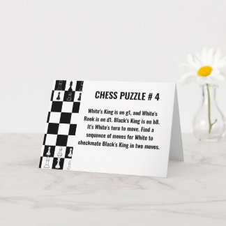 Chess Puzzle Greeting Cards - Game of Strategy