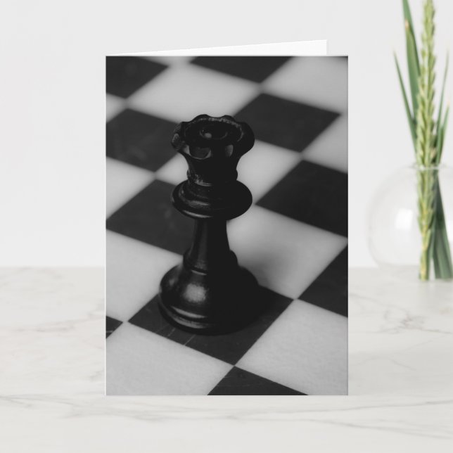 Chess queen card (Front)