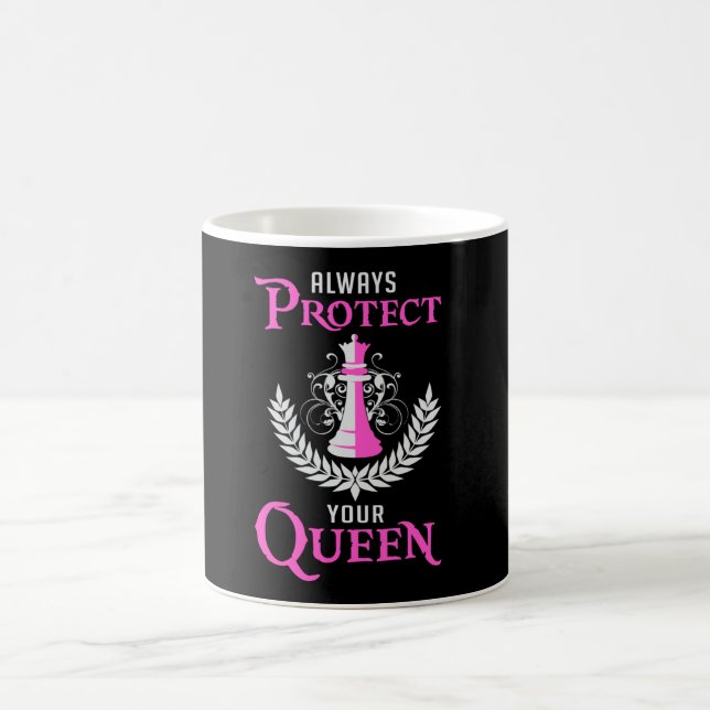 Chess Queen Chess Board Checkmate Board Game Gift Coffee Mug (Center)