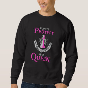 Chess Queen Chess Board Checkmate Board Game Gift Sweatshirt