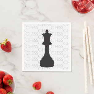 Chess Queen Classic Piece Modern Napkin