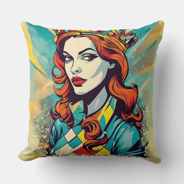 Chess Queen Cushion (Front)