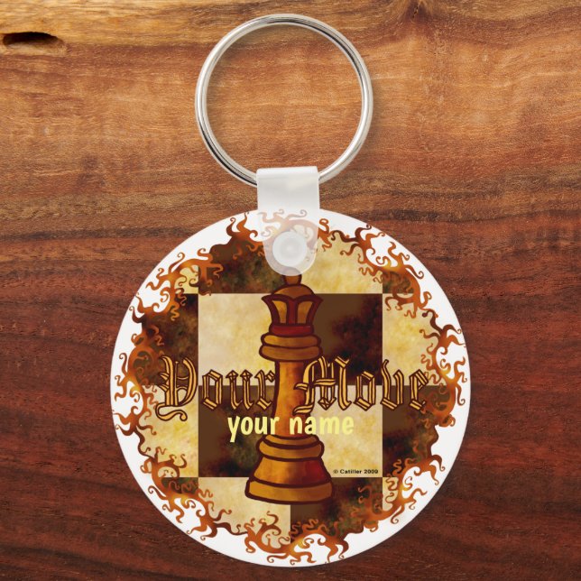 Chess Queen Key Ring (Front)