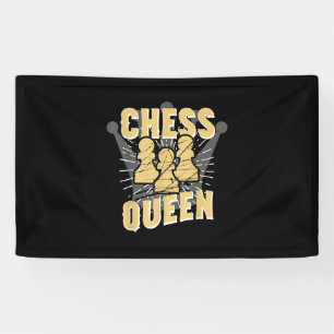 Chess Queen Kids & Women Gift Banner