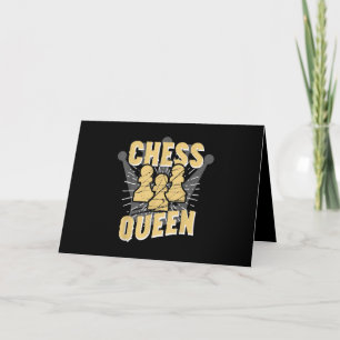 Chess Queen Kids & Women Gift Holiday Card
