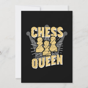 Chess Queen Kids & Women Gift Holiday Card