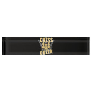 Chess Queen Kids & Women Gift Nameplate