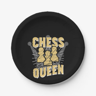 Chess Queen Kids & Women Gift Paper Plate