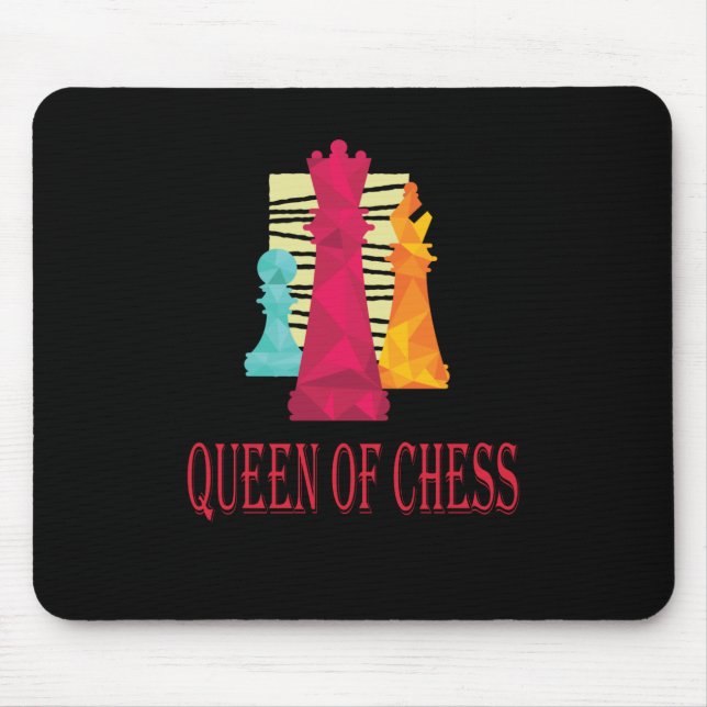 Chess - Queen Of Chess Mouse Mat (Front)