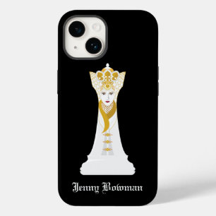 Chess queen / Personalized Name Case-Mate iPhone 14 Case