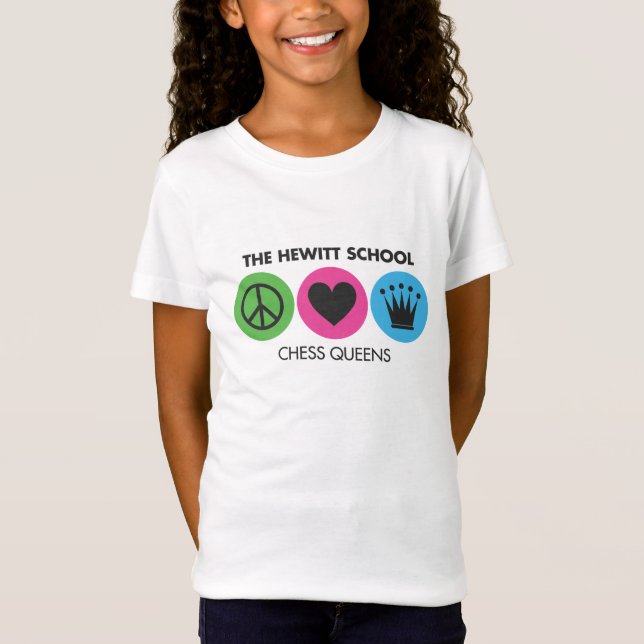 Chess Queens Peace T-Shirt (Front)