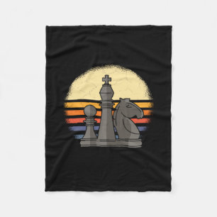 Chess Retro Fleece Blanket