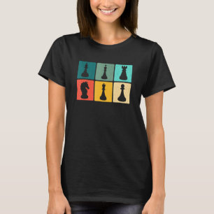 Chess Retro Graphic Chess Player Checkmate Board G T-Shirt