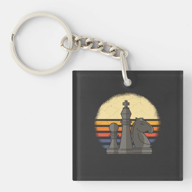 Chess Retro Key Ring (Front)