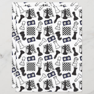 Chess Scrapbook Paper