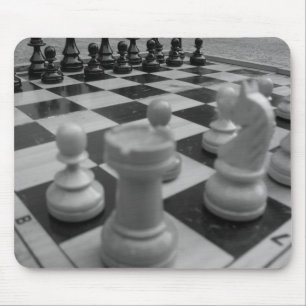 Chess set B&W Mouse Mat