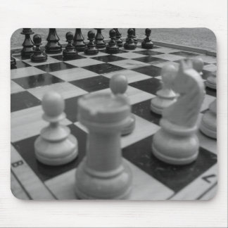 Chess set B&W Mouse Mat