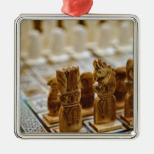 Chess set for sale, Khan el Khalili Bazaar, Metal Tree Decoration