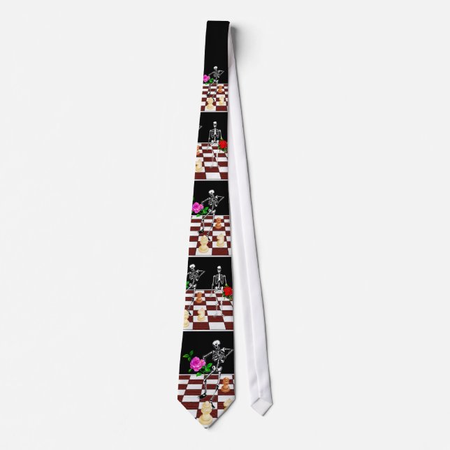 Chess Skeletons Tie (Front)