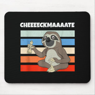 Chess Sloth Slow Ceckmate In One Funny Chess Mouse Mat