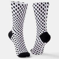 Chess socks with chequered knight horse pattern