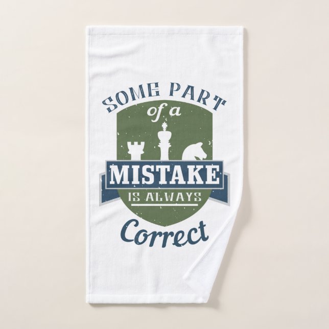 Chess -Some part of a mistake is correct Hand Towel (Hand Towel)